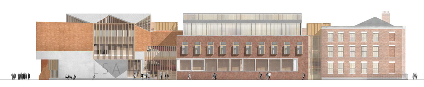 Disegni dell'ampliamento della School of Architecture, O'Donnell+Tuomey, Liverpool, 2026 (© O'Donnell+Tuomey)