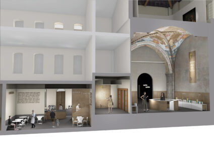 I futuro Centro per le Arti di Lucca, rendering (@Toostudio)