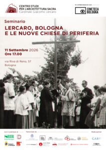 Lercaro e le nuove chiese, manifesto, 2026