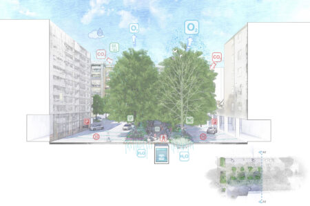 Vivere infrastrutture verdi di qualità alla Croce, schema, Casalecchio di Reno, Bologna (PAMPA- Progetto Ambiente Paesaggio, 2024 e 2026)