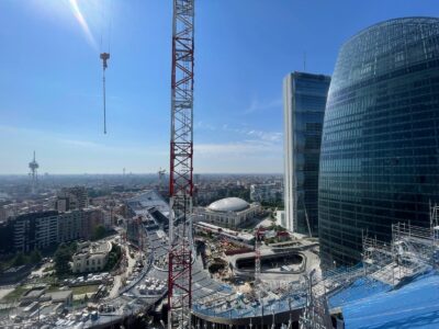 City Wave, Milano, BIG, foto del cantiere (@Arianna Panarella)