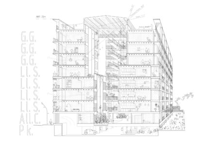 GreenH@use 140 Social Housing, Barcellona, quartiere 22@, 2024, Impsol, progetto Peris+Toral Arquitectes (dal sito web peristoral.com)
